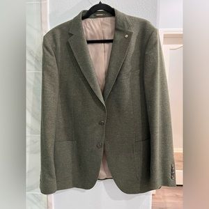 Men green Blazer